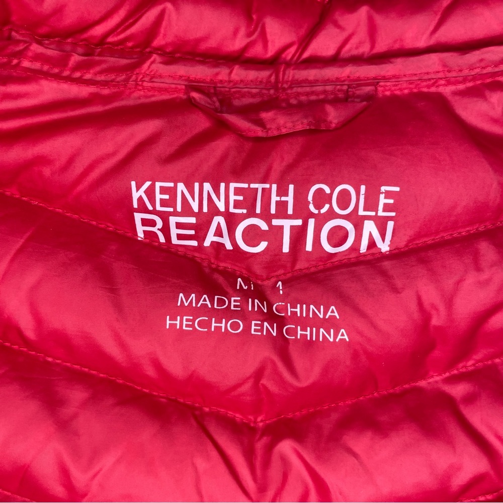 Kenneth Cole Reaction Women's Red Quilted Packable Puffer Jacket - Picture 5 of 16